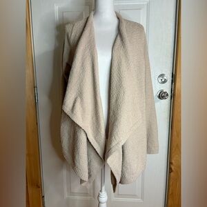 Heyson Beige Open Front Super Soft Cardigan size M NWT with side pockets.